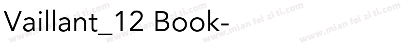 Vaillant_12 Book字体转换